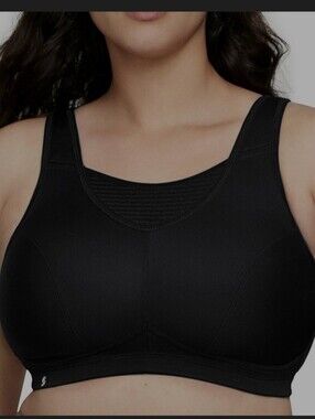Glamorise Black Sports Bra 36H